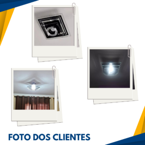 lustre quadrado preto