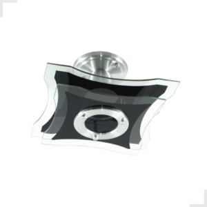 lustre vidro preto