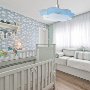 7 Luminária Nuvem Azul Bebê Infantil Quarto Céu